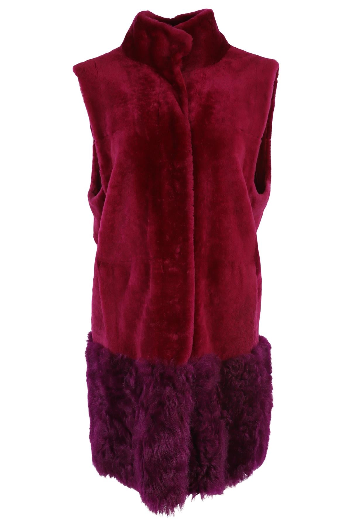 DROME PINK SHEARLING GILET LARGE