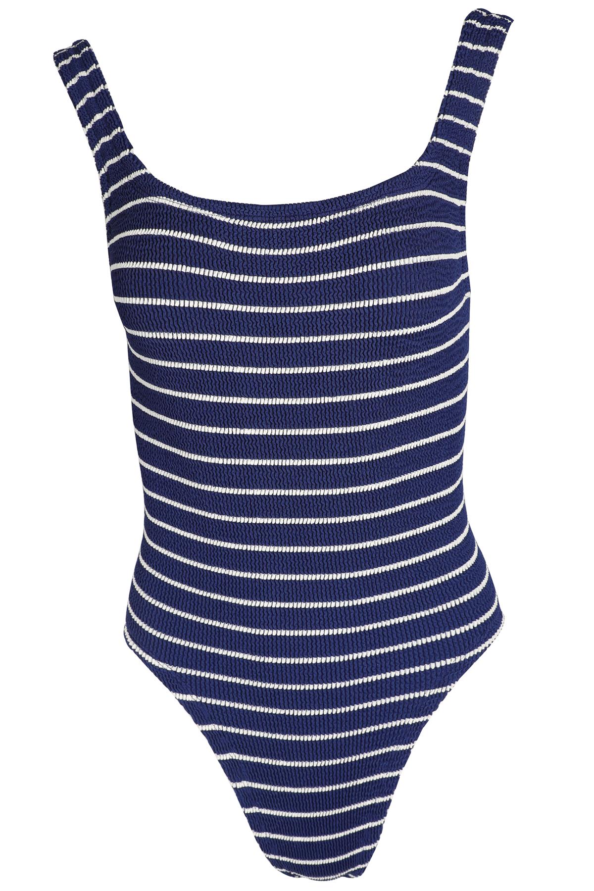 HUNZA G NAVY SWIMSUIT ONE SIZE