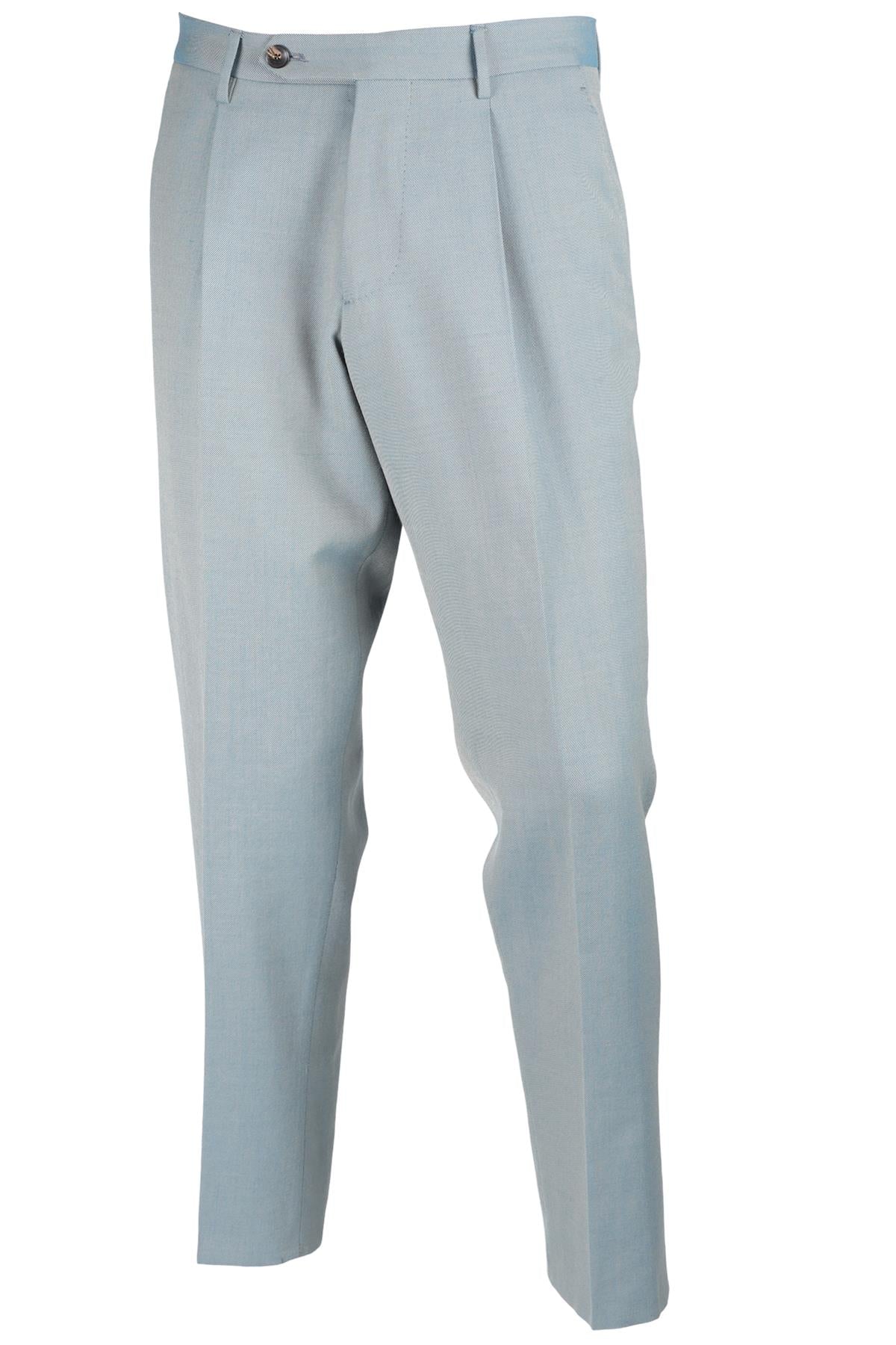 ETRO GREEN MEN'S WOOL STRAIGHT LEG PANTS IT 48 UK/US W32