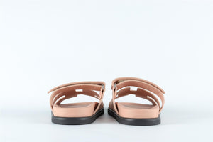 HERMÈS PINK CHYPRE SUEDE SANDALS EU 36 UK 3 US 6