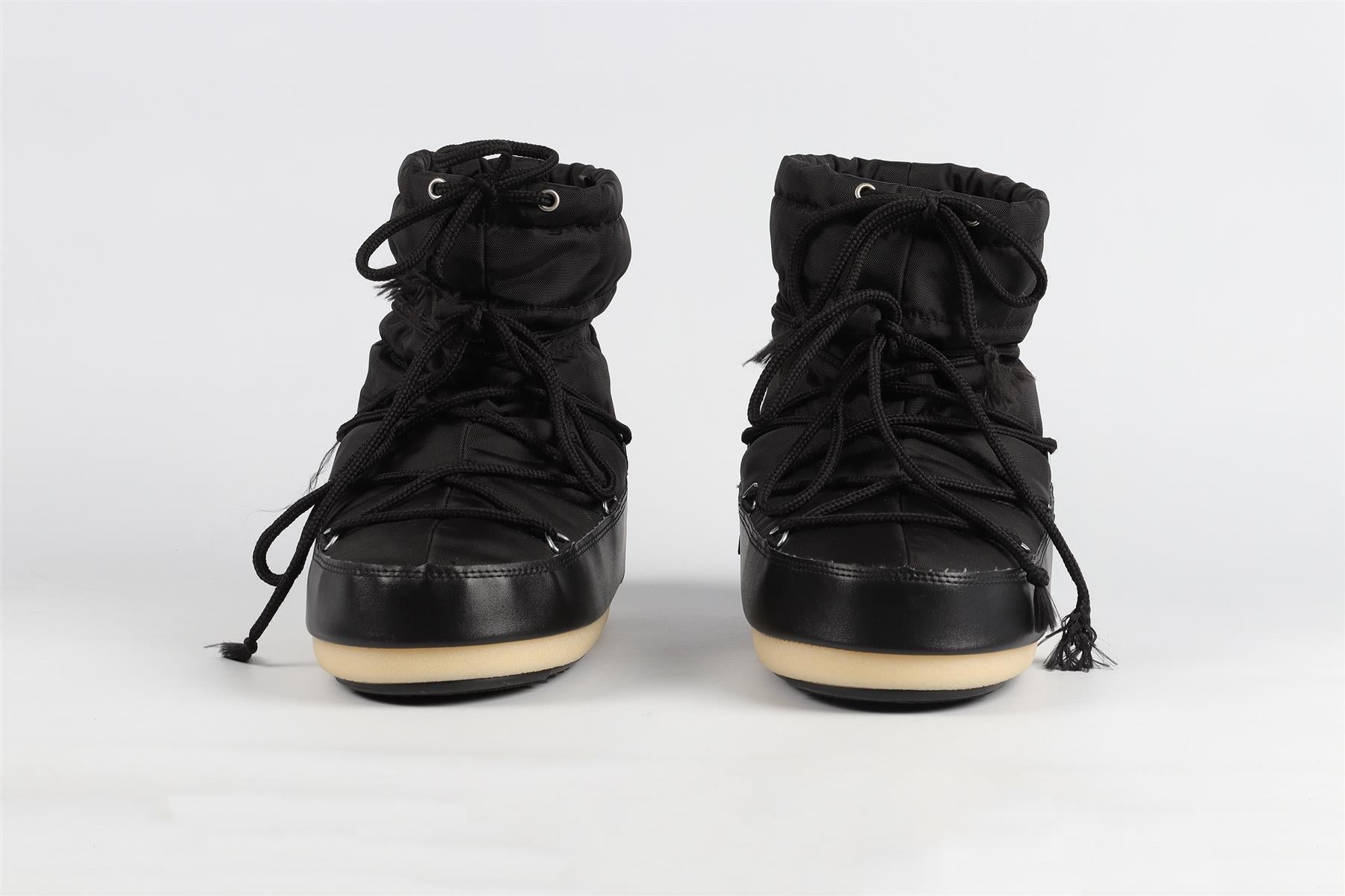 MOON BOOTS BLACK ANKLE BOOTS EU 39-40 UK 6-6.5 US 7-7.5