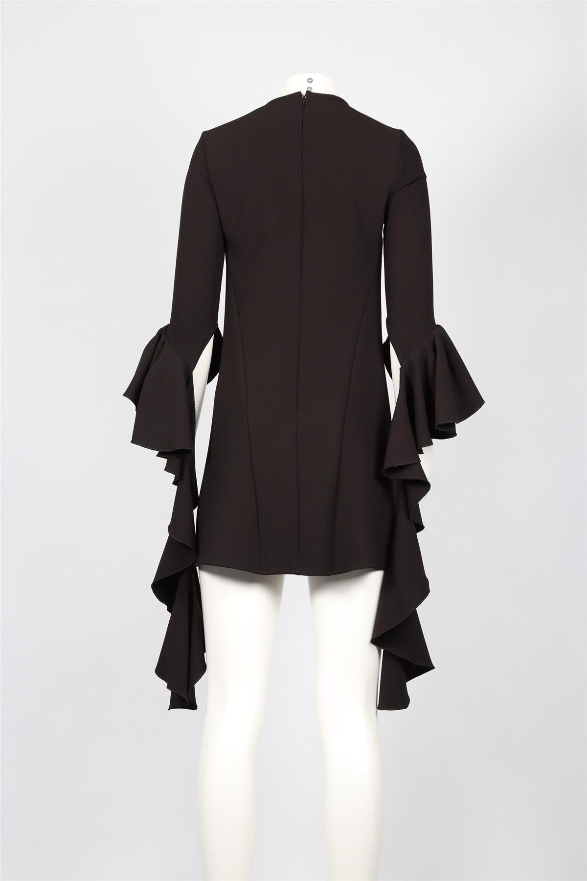 ELLERY BLACK CREPE MINI DRESS AUS 6 UK 4