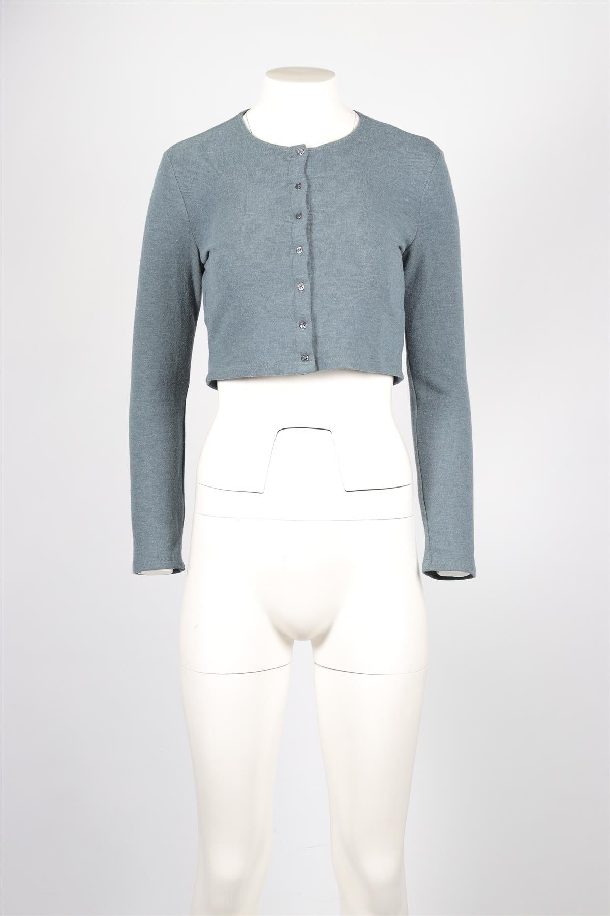 LESET BLUE JERSEY CARDIGAN SMALL