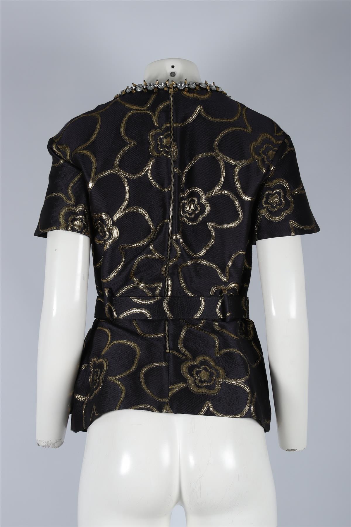 MARNI NAVY COTTON TOP IT 42 UK 10