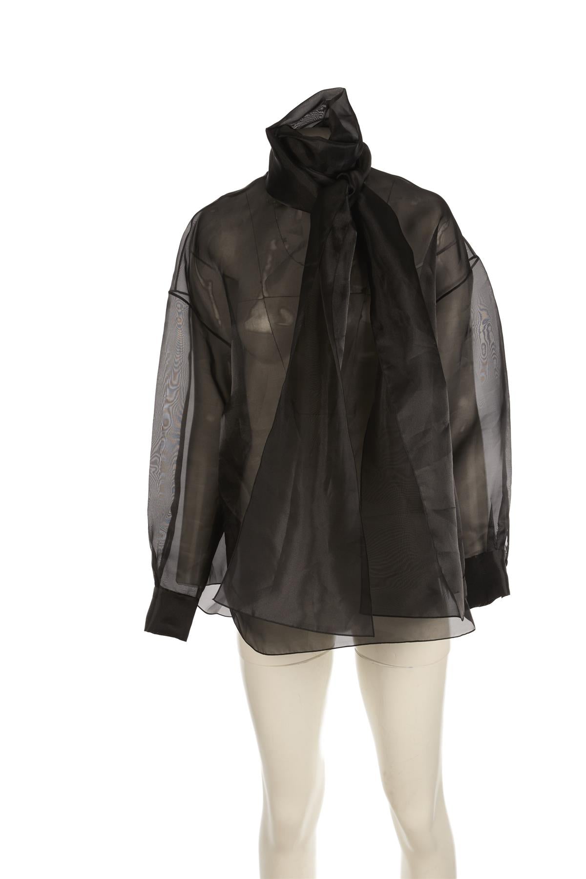 J'AMEMME BLACK ORGANZA TOP ONE SIZE