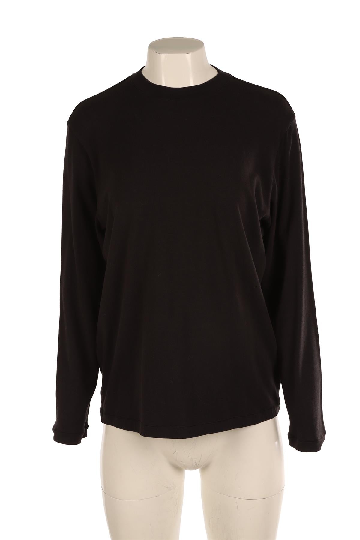 SKIMS BLACK JERSEY TOP SMALL