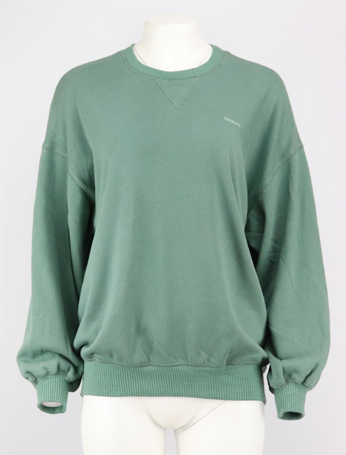 SABLYN OVERSIZED COTTON JERSEY SWEATSHIRT SMALL