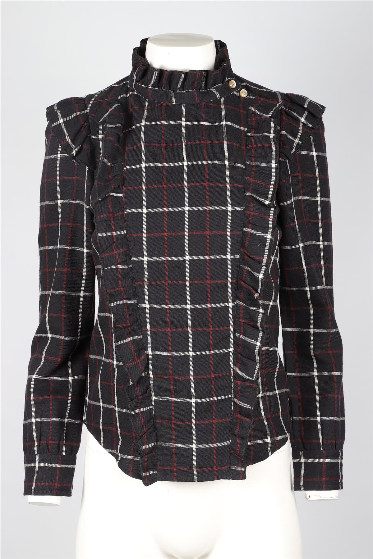 ISABEL MARANT ÉTOILE NAVY COTTON TOP FR 38 UK 10