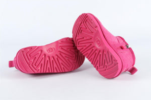 UGGS PINK GIRLS SUEDE ANKLE BOOTS EU 26.5 UK 8 US 9