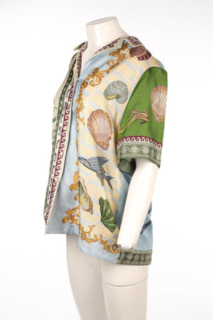 ALÉMAIS MULTI SILK SHIRT UK 10