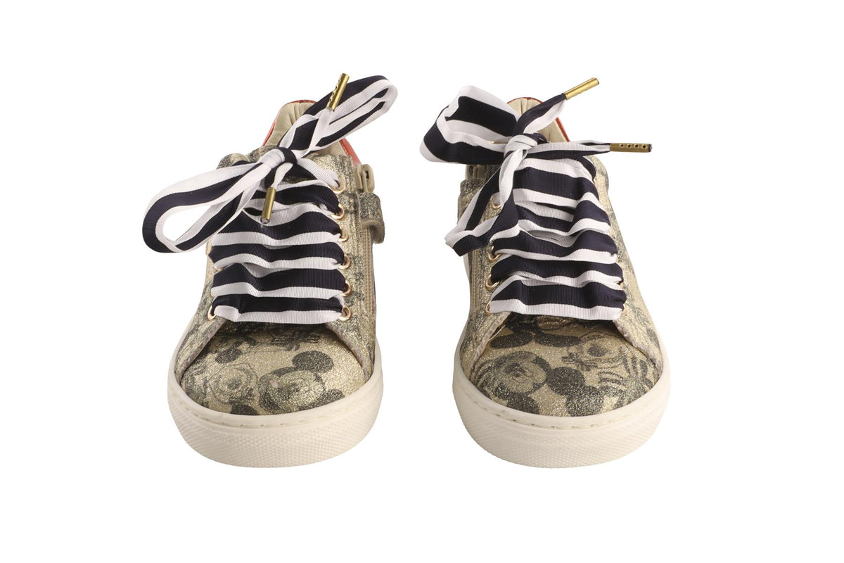 MONNALISA METALLIC KIDS GIRLS SNEAKERS EU 28 UK 10 US 11