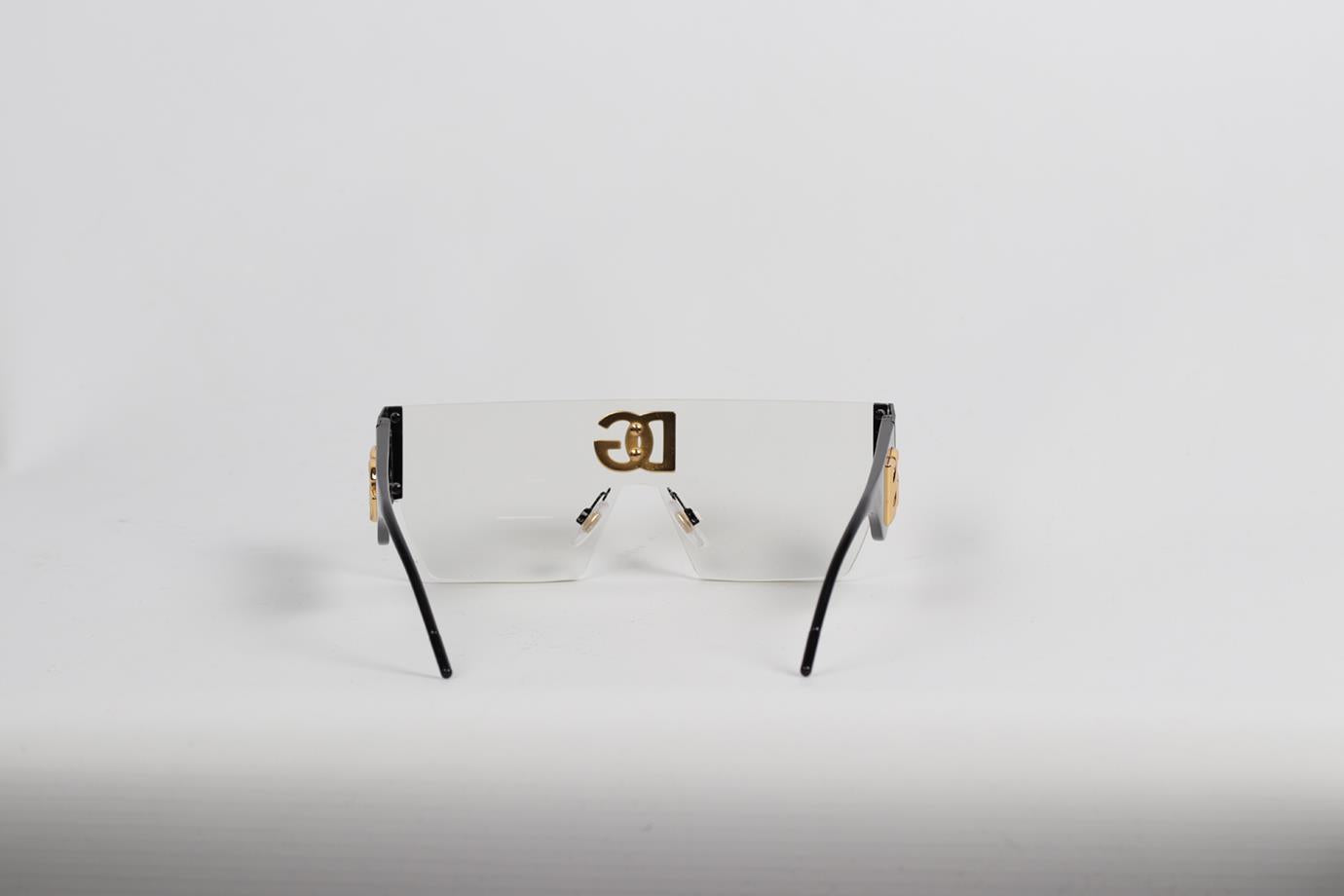 DOLCE & GABBANA D-FRAME ACETATE SUNGLASSES