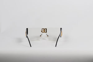 DOLCE & GABBANA D-FRAME ACETATE SUNGLASSES