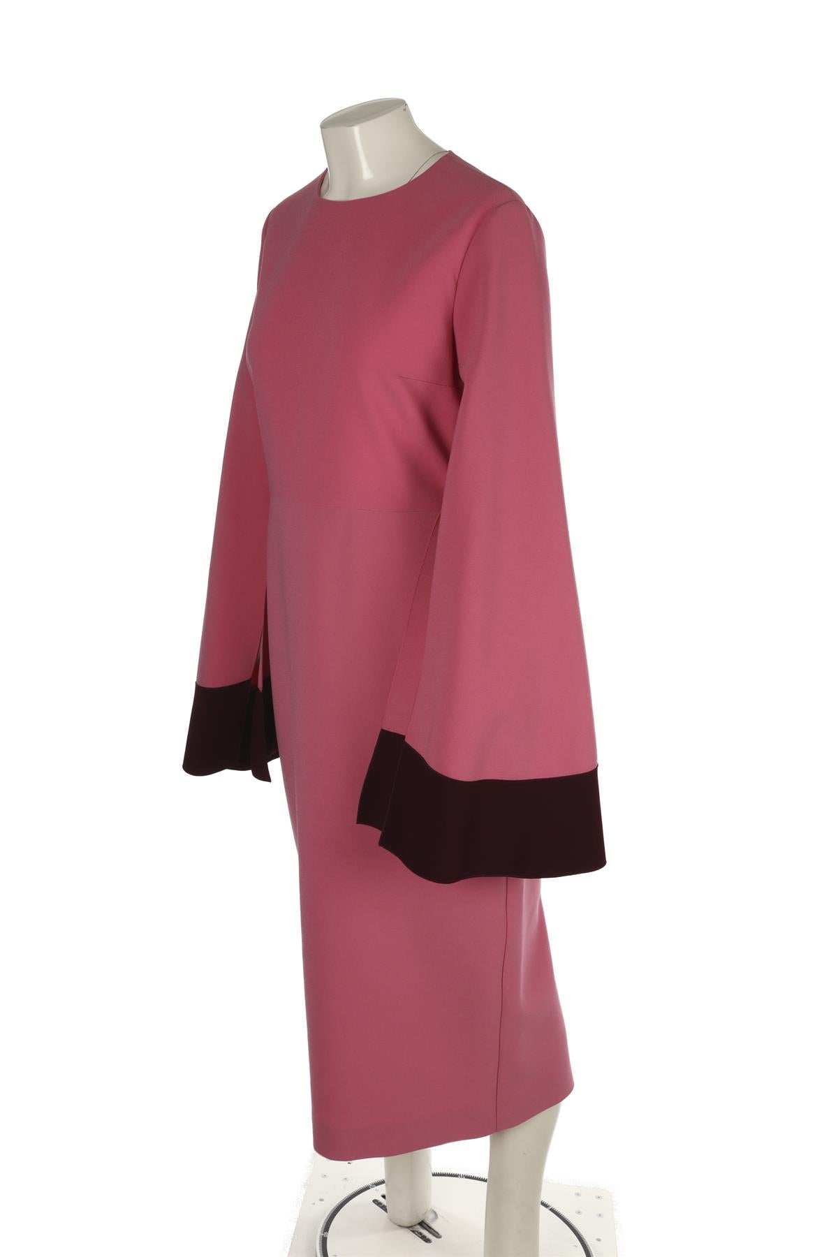 ROKSANDA PINK CREPE MAXI DRESS UK 14
