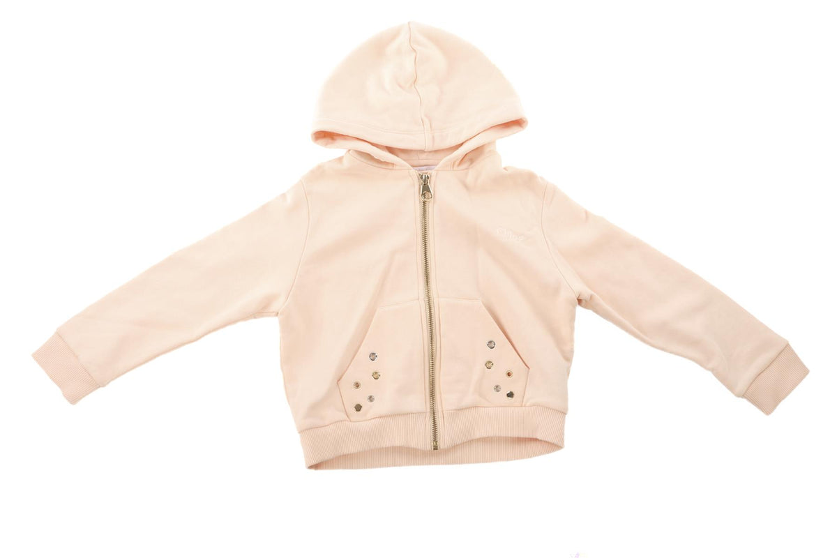 CHLOÉ PINK KIDS GIRLS HOODIE 6 YEARS
