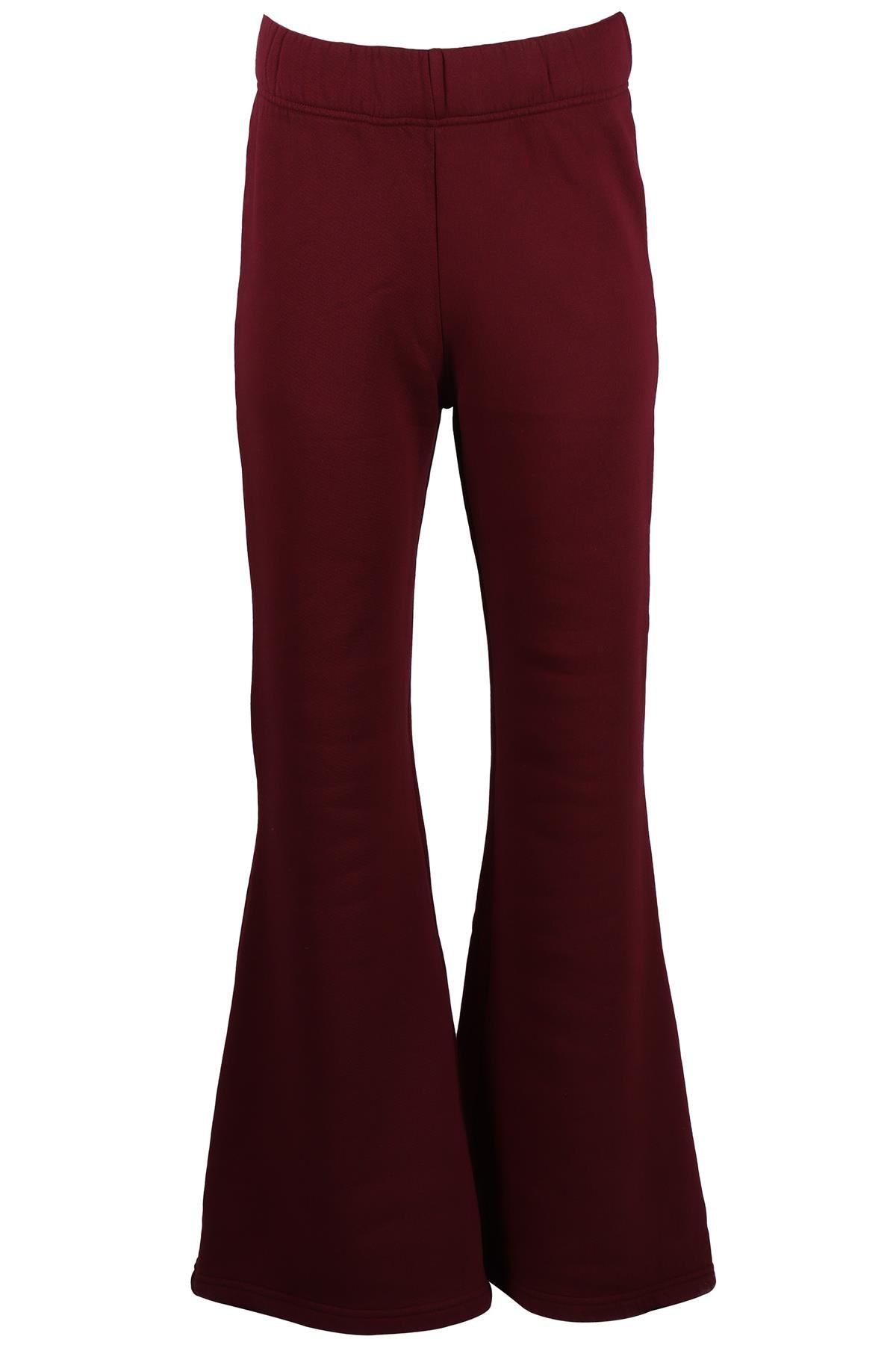 LES TIENS BURGUNDY COTTON TRACK PANTS MEDIUM