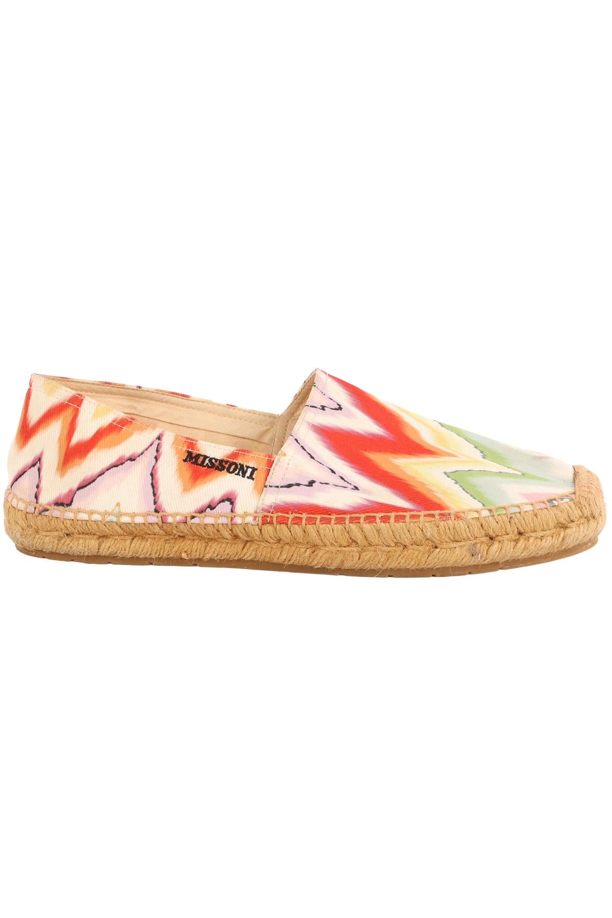 MISSONI MULTI CANVAS ESPADRILLES EU 38 UK 5