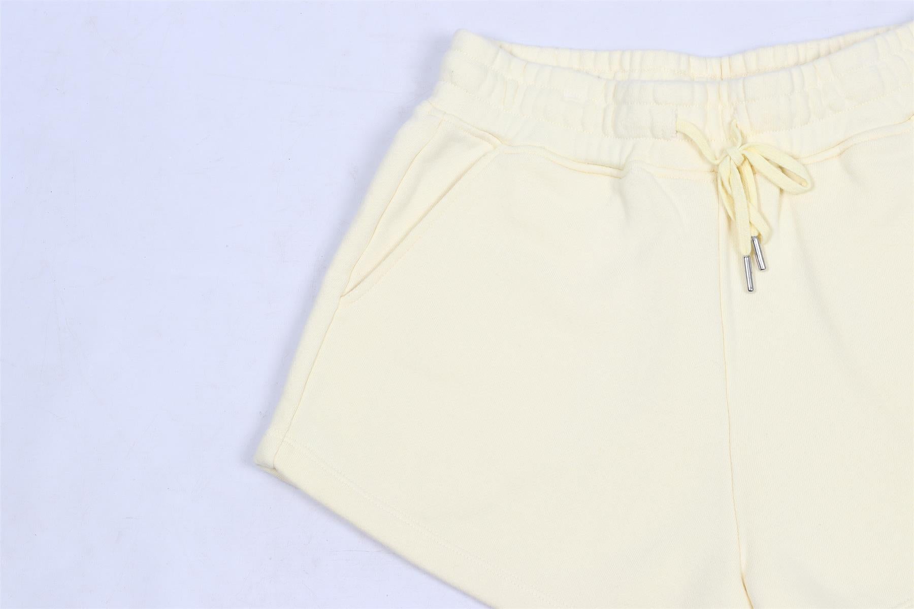 JONATHAN SIMKHAI YELLOW COTTON SHORTS SMALL