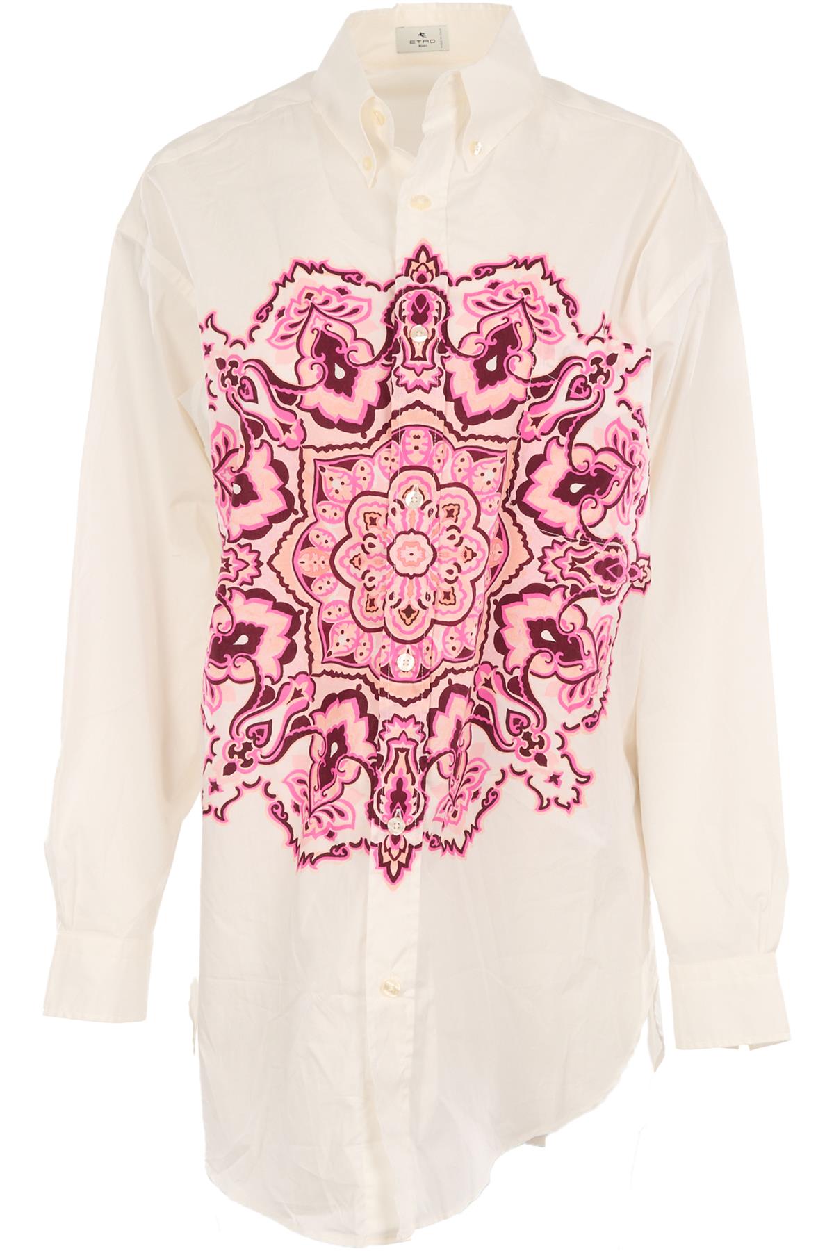 ETRO WHITE COTTON SHIRT SMALL