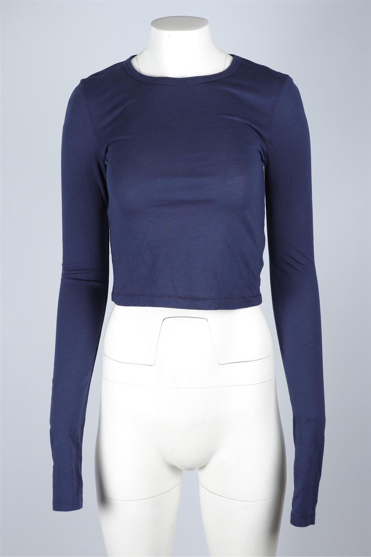 ETERNE NAVY COTTON TOP XSMALL