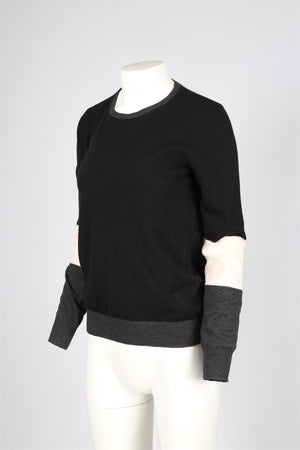 JOSEPH BLACK CASHMERE SWEATER X-LARGE