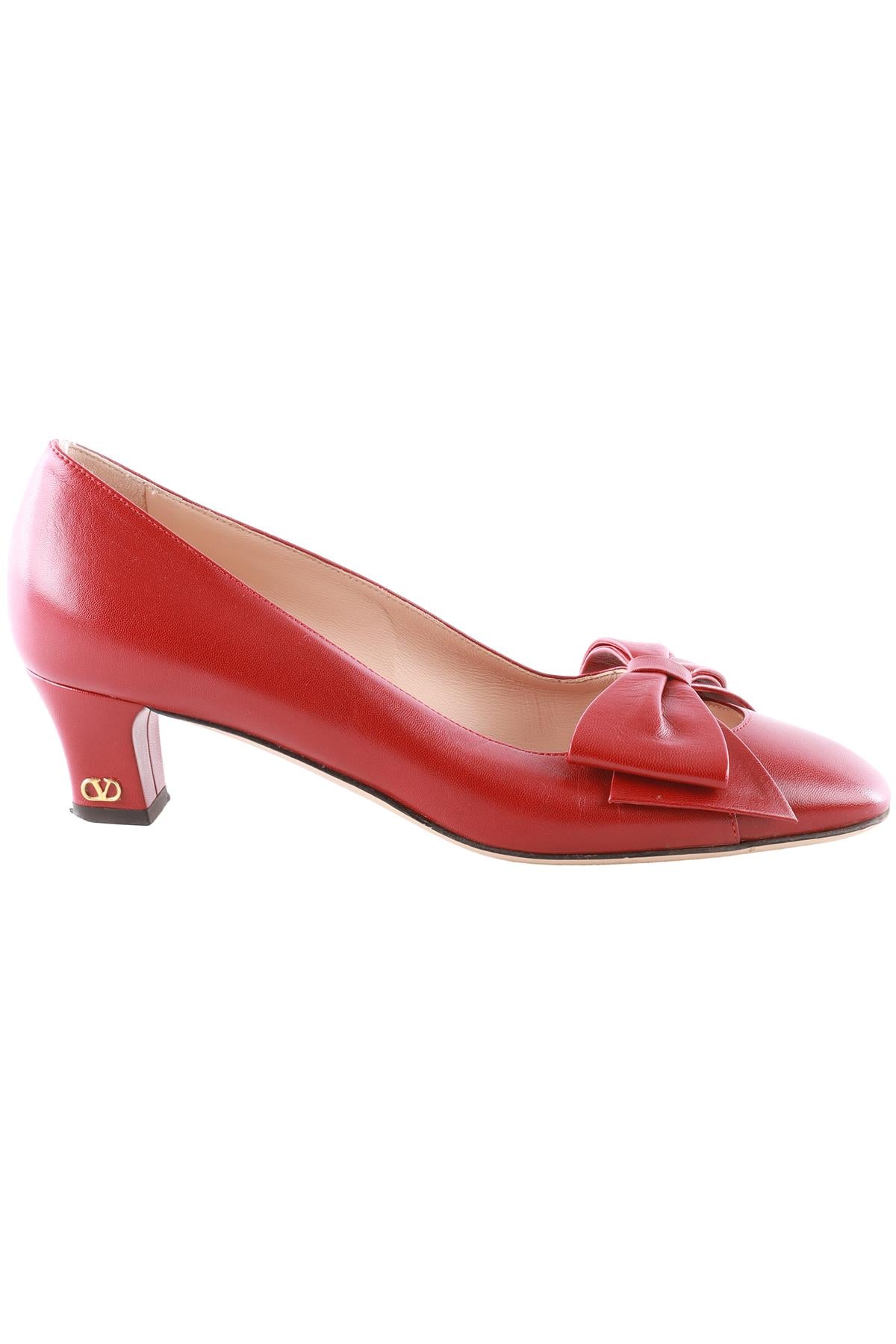 VALENTINO GARAVANI RED LEATHER PUMPS EU 38.5 UK 5.5 US 8.5