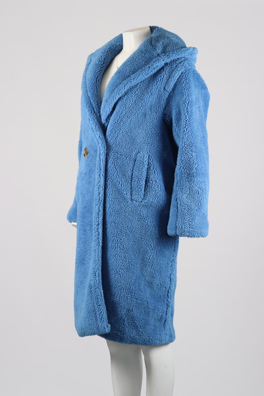 APPARIS HOODED FAUX SHEARLING COAT XSMALL