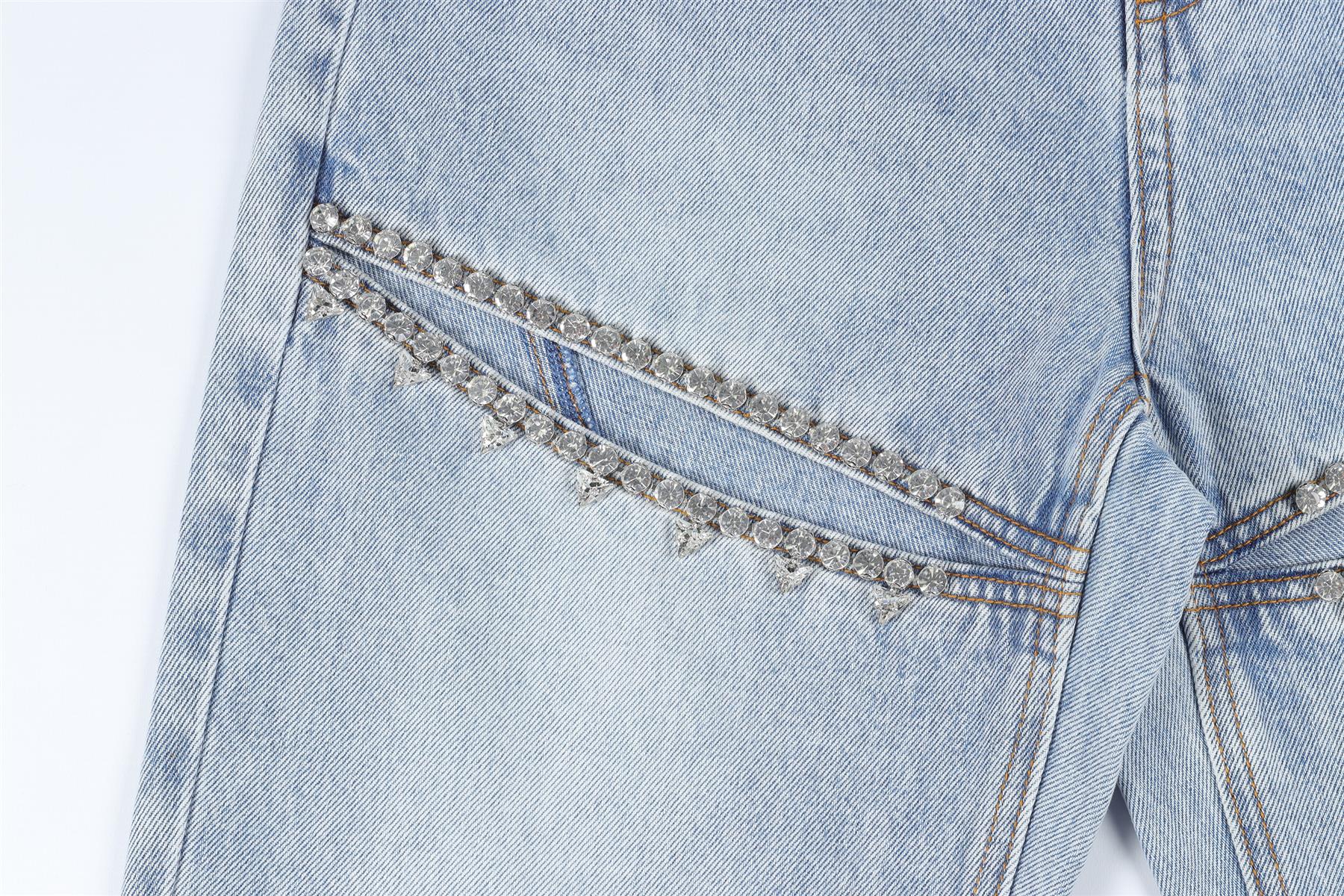 AREA BLUE STRAIGHT LEG JEANS W25 UK 6-8