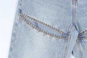 AREA BLUE STRAIGHT LEG JEANS W25 UK 6-8