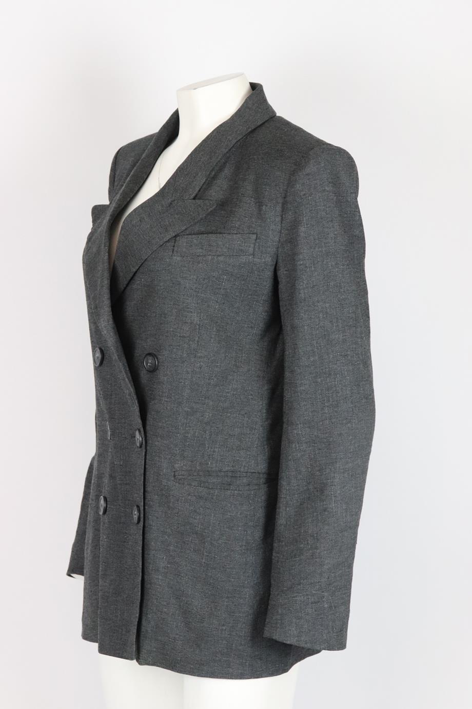 ISABEL MARANT ÉTOILE DOUBLE BREASTED LINEN BLAZER FR 38 UK 10
