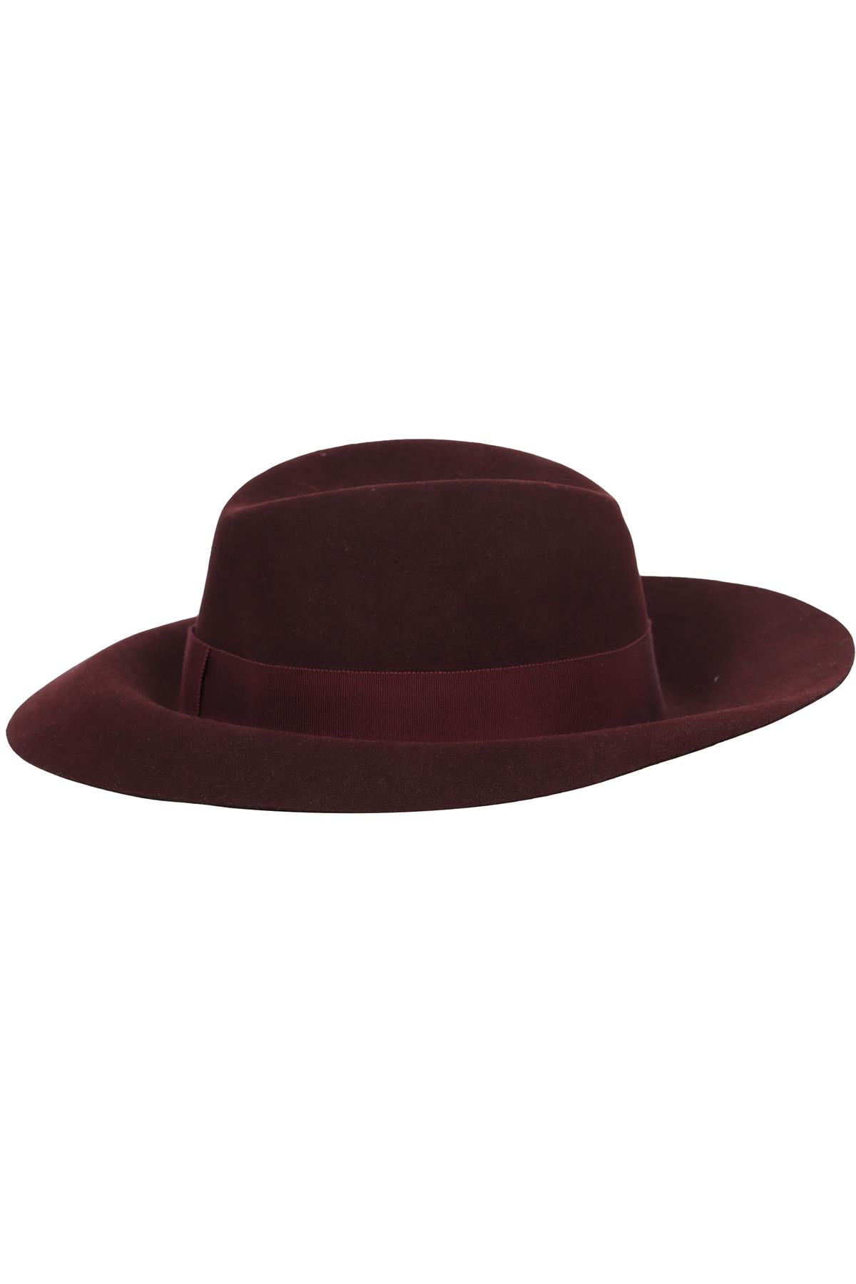 MAISON MICHEL FELT FEDORA LARGE
