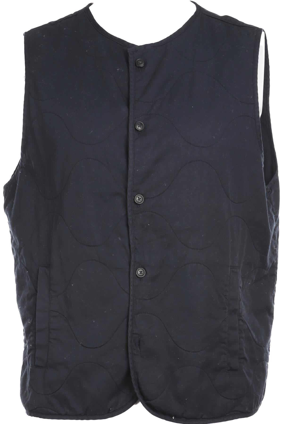 OCTOBRE BLUE MENS COTTON GILET MEDIUM