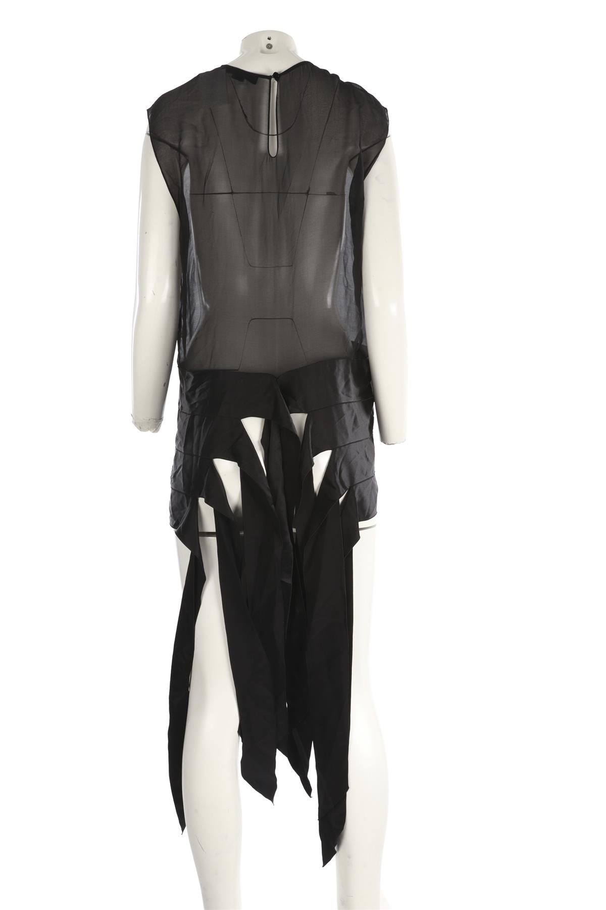 ALEXANDER WANG BLACK CREPE TOP US 8 UK 12