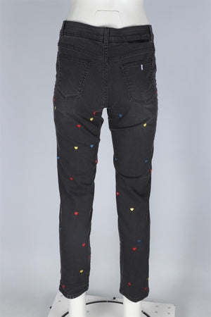 STELLA MCCARTNEY GREY HIGH RISE STRAIGHT LEG JEANS W29 UK 10-12
