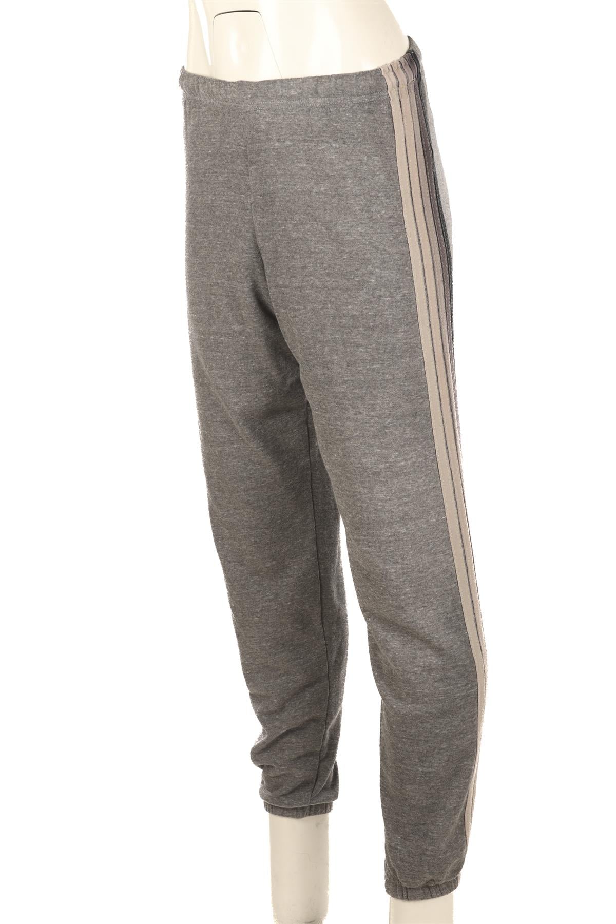 AVIATOR NATION GREY COTTON TRACK PANTS XSMALL