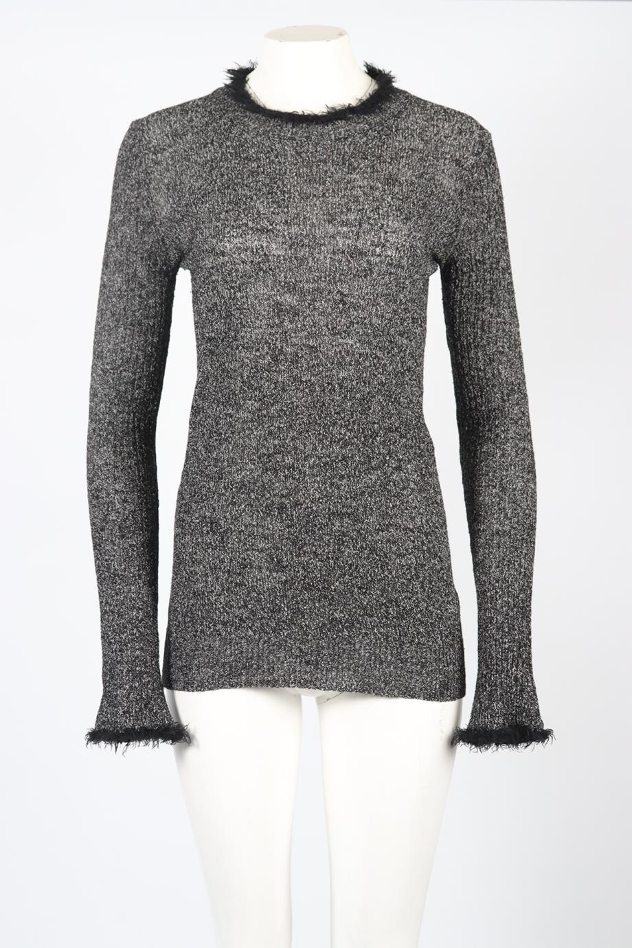 CELINE WOOL AND COTTON BLEND TOP SMALL