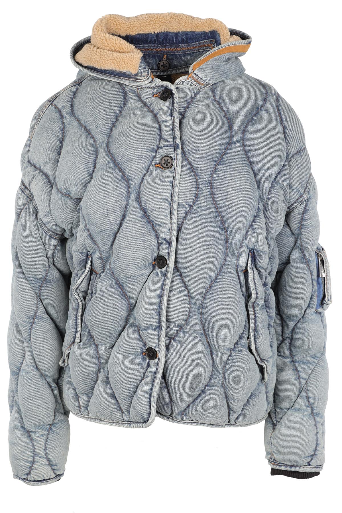 PERFECT MOMENT BLUE PADDED DENIM JACKET ONE SIZE