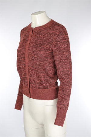 DRIES VAN NOTEN PINK KNIT CARDIGAN MEDIUM