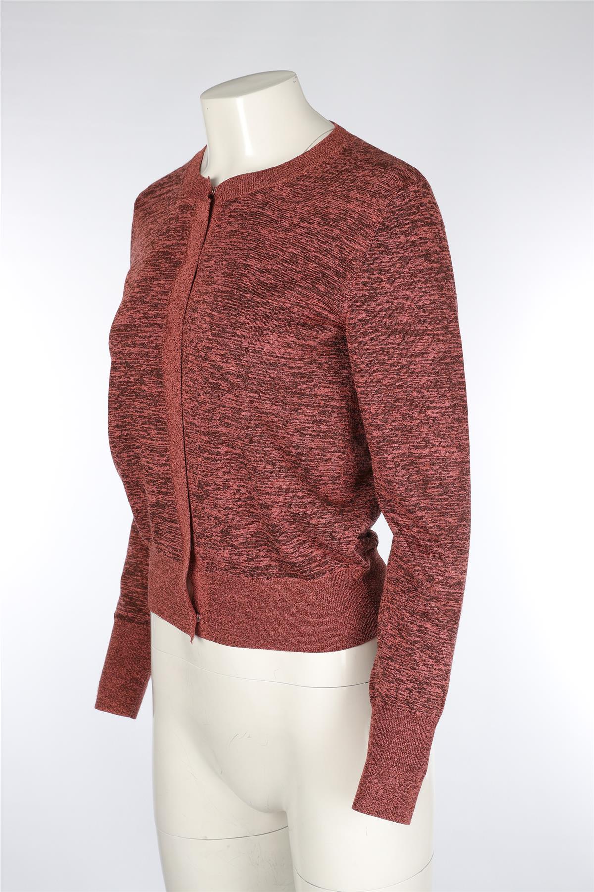 DRIES VAN NOTEN PINK KNIT CARDIGAN MEDIUM