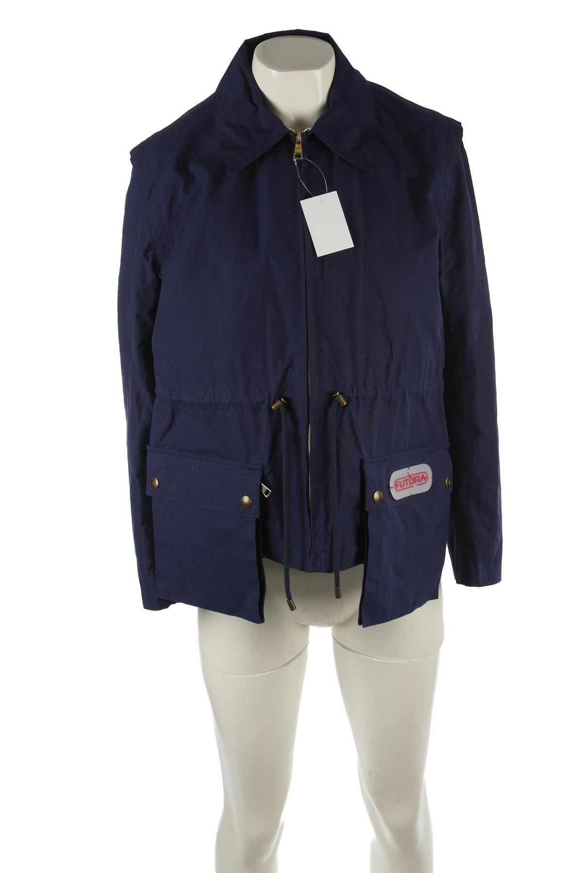FUTURA NAVY COTTON JACKET SMALL