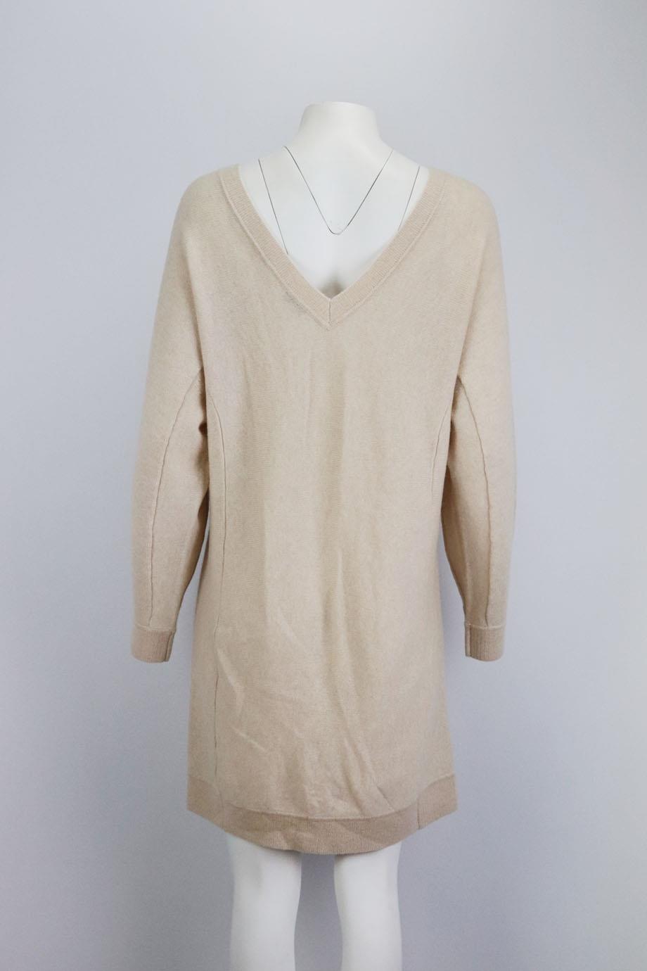 VINCE WOOL AND CASHMERE BLEND DRESS LARGE