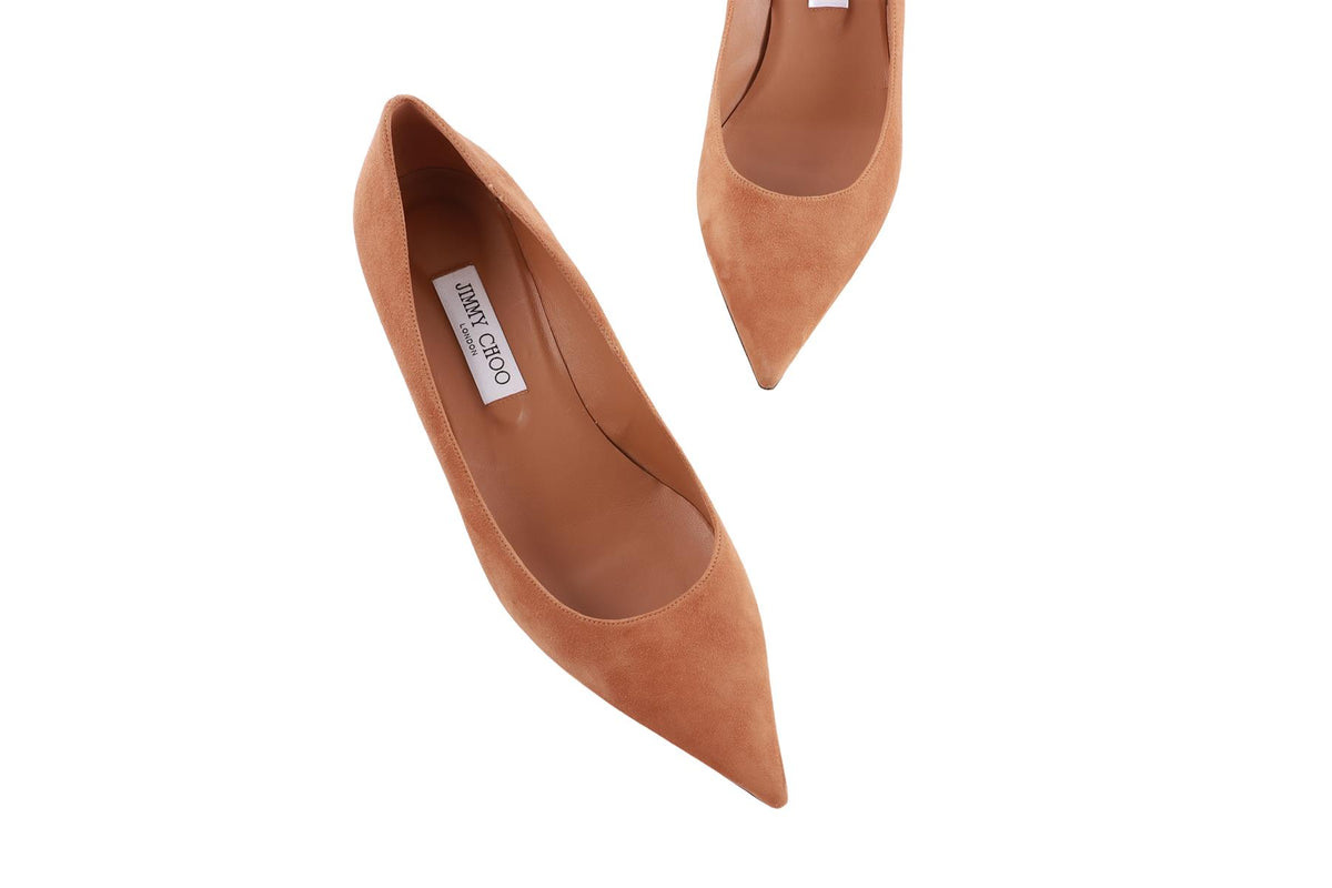 TAN SUEDE PUMPS