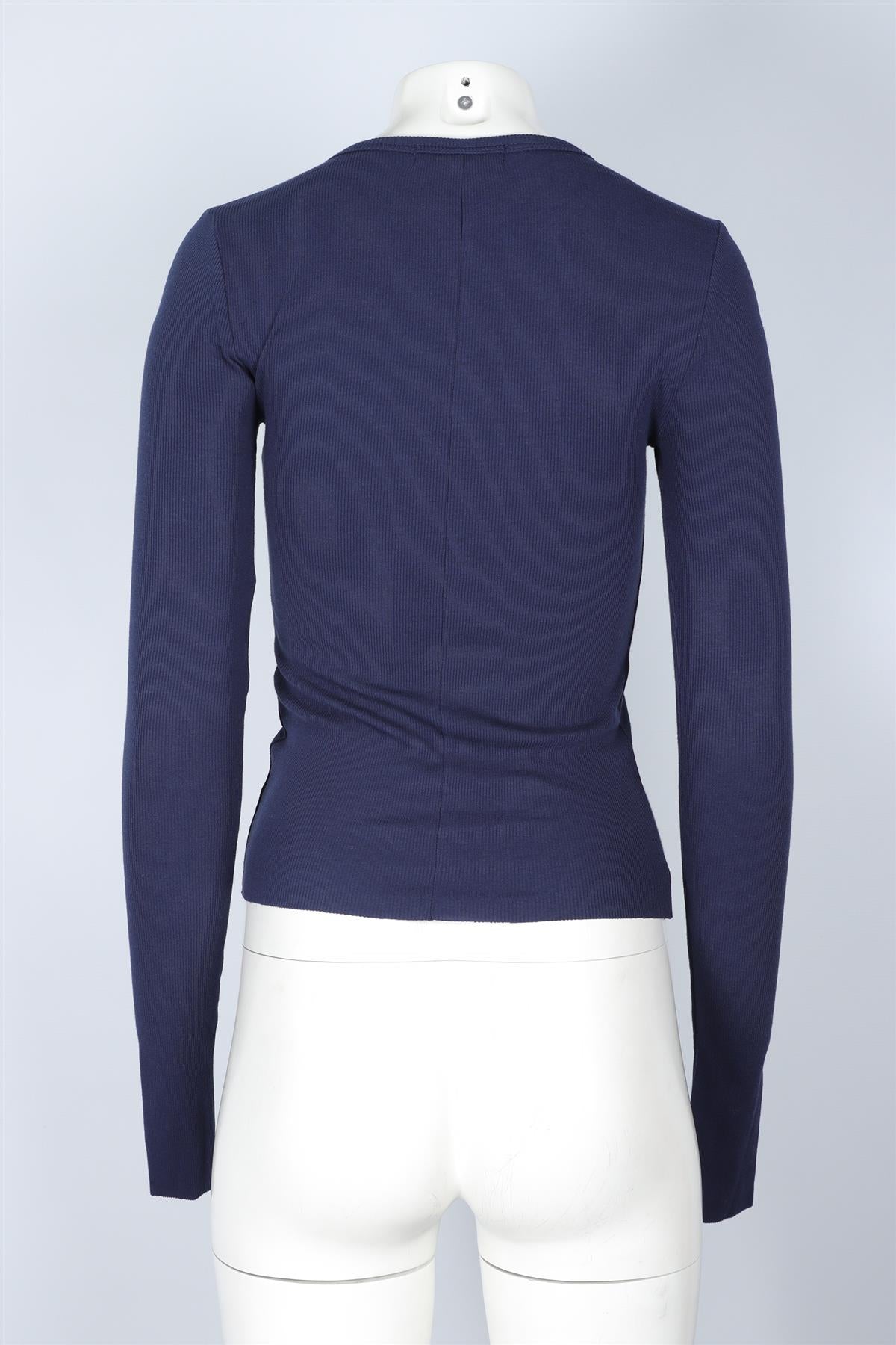 ETERNE NAVY COTTON TOP XSMALL