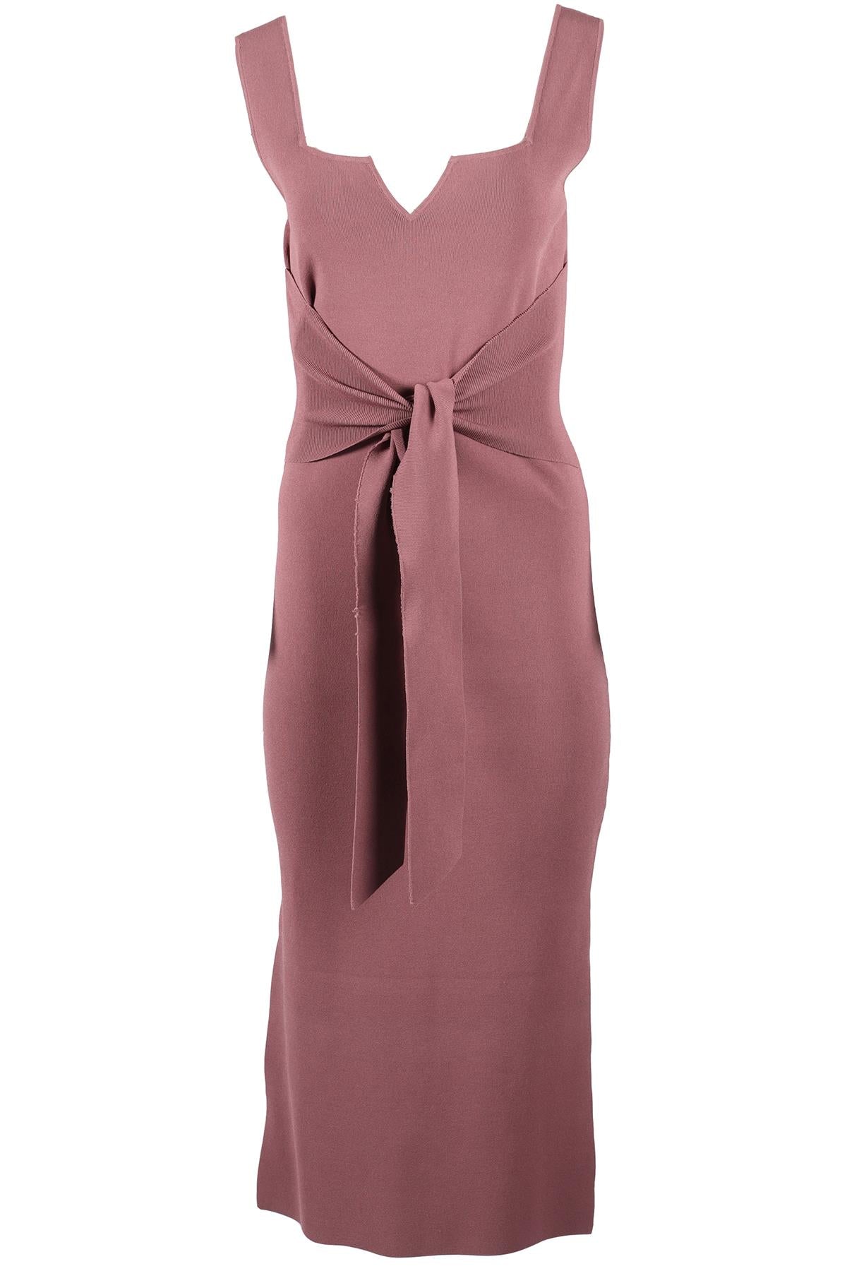NANUSHKA PURPLE KNIT MIDI DRESS MEDIUM