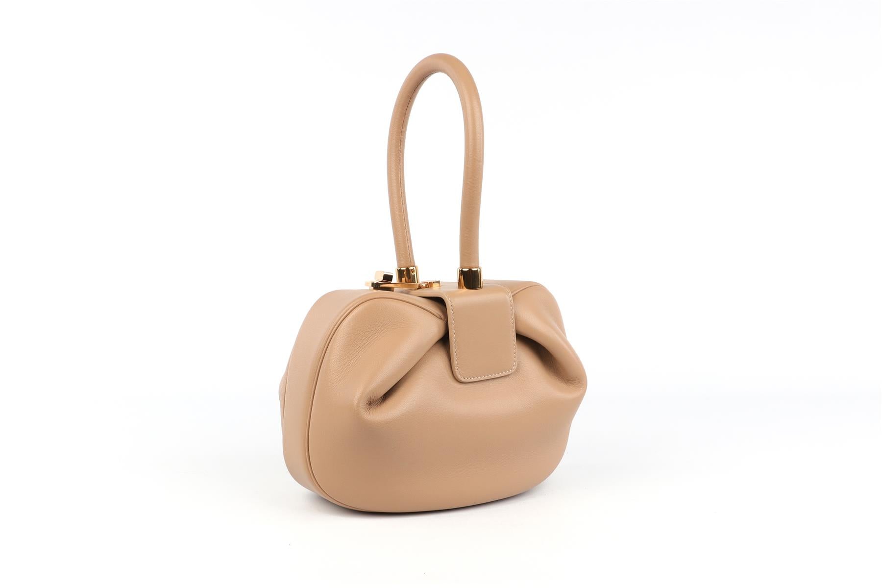 GABRIELA HEARST BEIGE NINA LEATHER TOTE BAG