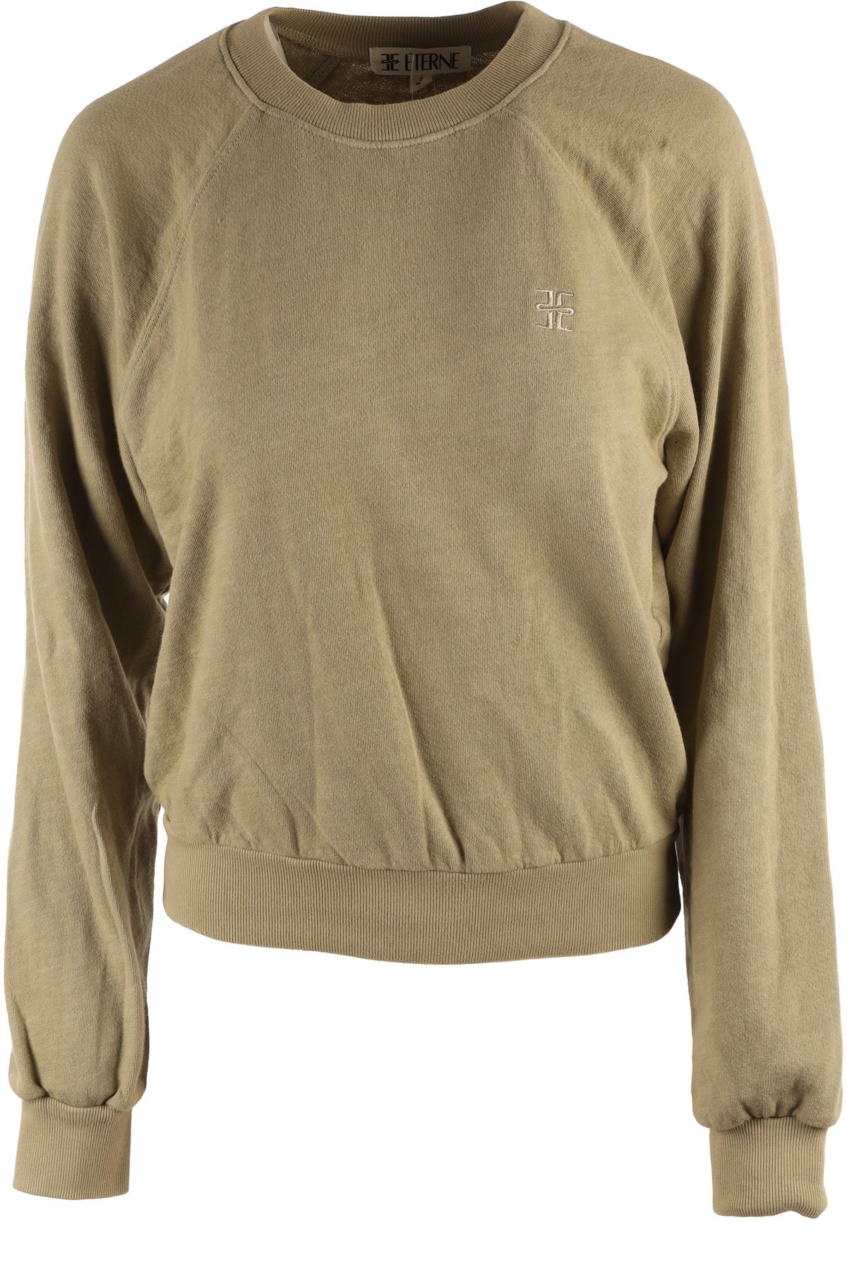ETERNE GREEN COTTON SWEATSHIRT SMALL