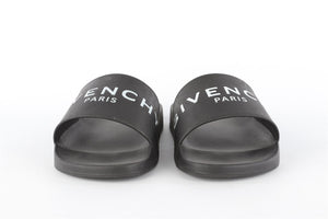 GIVENCHY BLACK MEN'S RUBBER SLIDES EU 43 UK 9 US 10