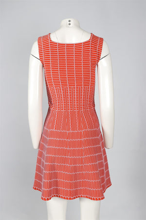 ALAÏA ORANGE KNIT MINI DRESS FR 38 UK 10