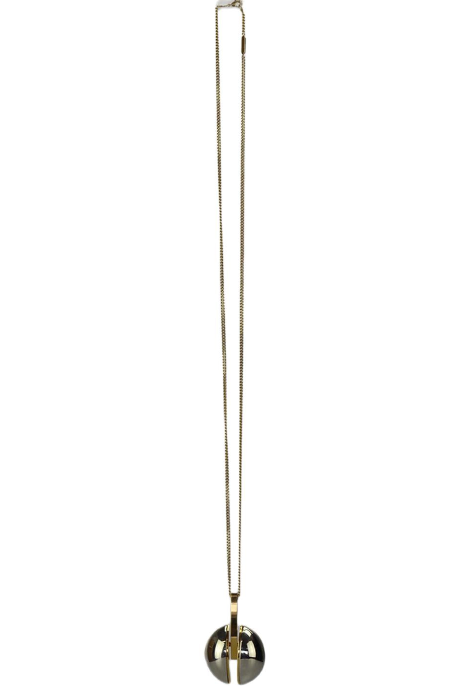 CHLOÉ GOLD AND SILVER PENDANT CHAIN NECKLACE