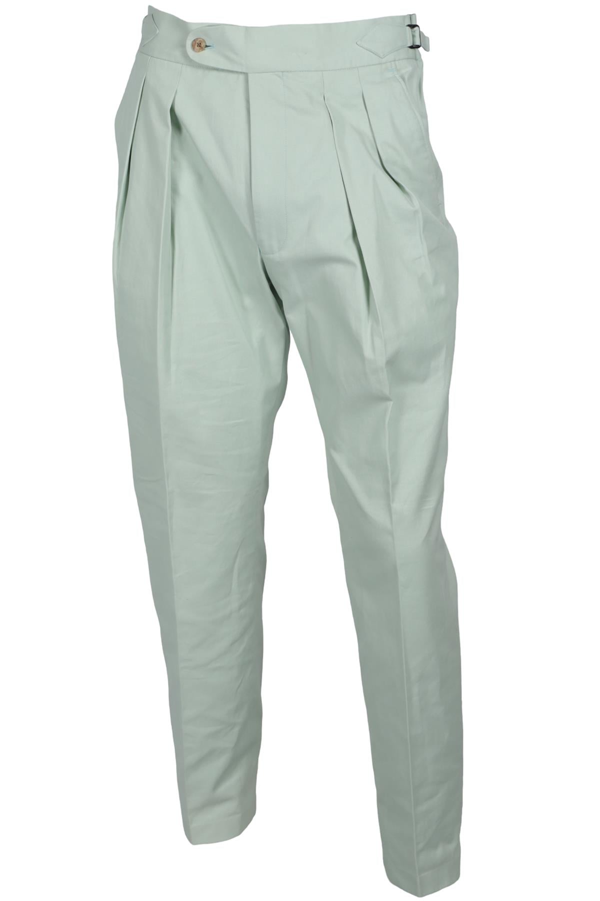 RICHARD JAMES GREEN MEN'S COTTON STRAIGHT LEG PANTS UK/US WAIST 32